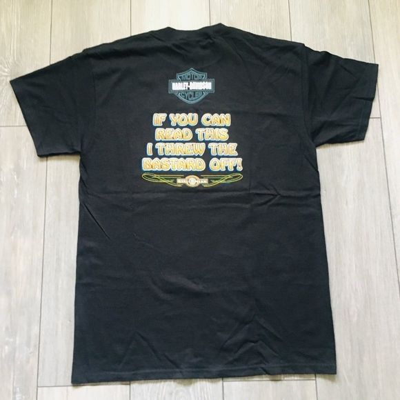Vintage Harley Davidson Classic Bike Shirt Bastard - Picture 3 of 8